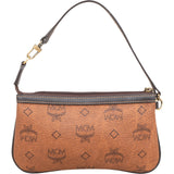 MCM Monogram Visetos Leather Pochette Accessoires Handbag