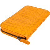 Bottega Veneta Intrecciato Leather Zip Around Wallet