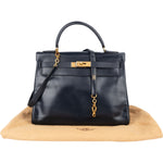 [🔄️B12 / F04] Hermès Box Calfskin Kelly Retourne 28 Handbag - vintageandkickz