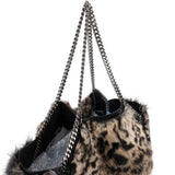 Stella McCartney Faux Fur Falabella 2 Way Shopper Tote Shoulder Bag