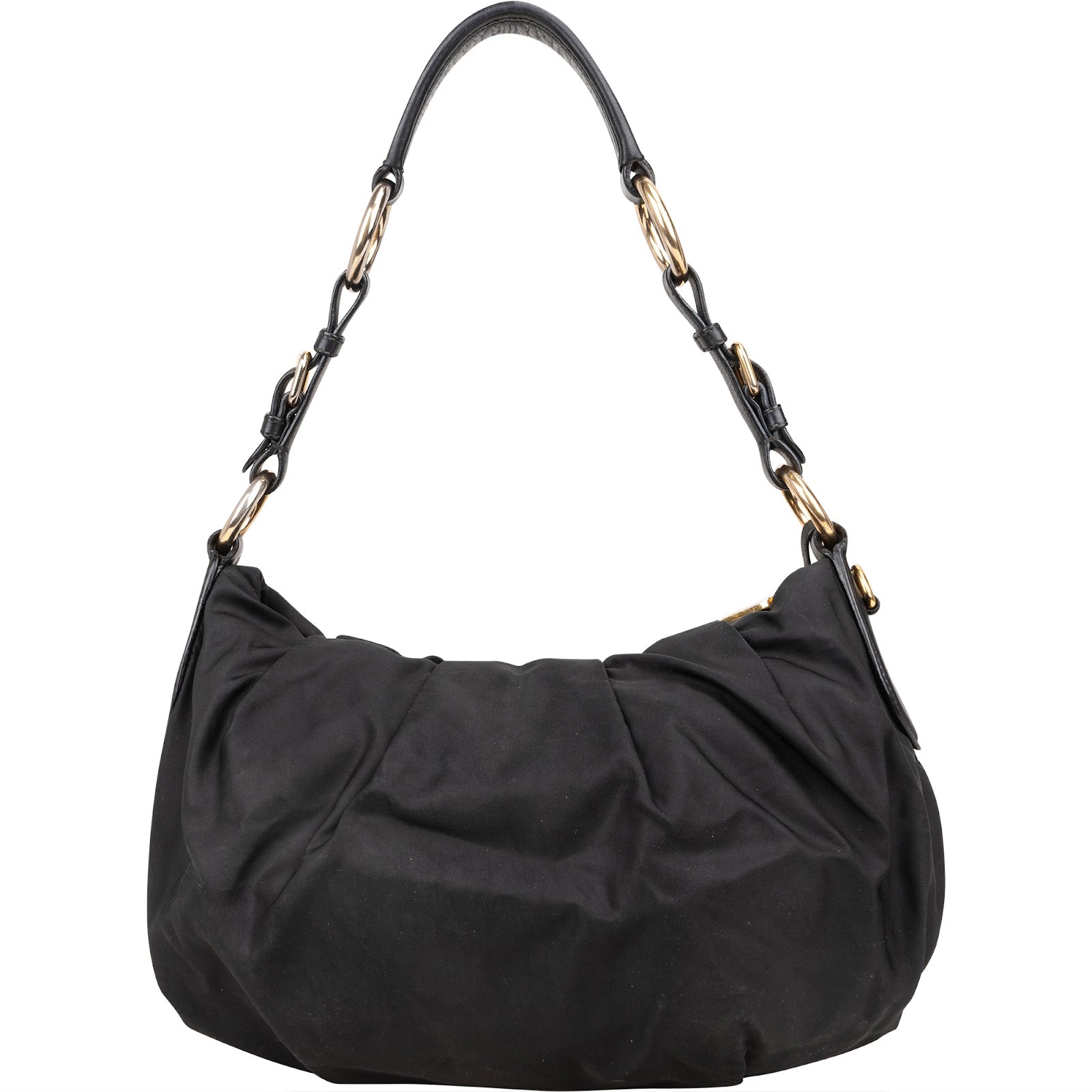 Prada Nylon Gaufre Triangle Shoulder Bag - vintageandkickz