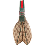 [🔄️B09 / F12] Gucci Monogram GG Canvas Web Pochette Shoulder Bag - vintageandkickz