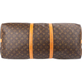 Louis Vuitton Monogram Canvas Keepall 60 Bandoulière Travel Bag