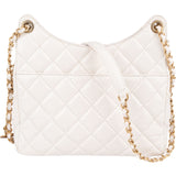 Chanel Quilted Leather Small Wavy CC Crossbody Bag