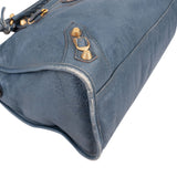 Balenciaga Blue Leather City Handbag