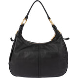 Prada Black Calfskin Leather Hobo Shoulder Bag