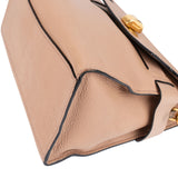 Miu Miu Pebbled Leather Madras Braided Handle Handbag