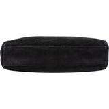 Chanel Quilted Suede Palladium Camera Crossbody Bag