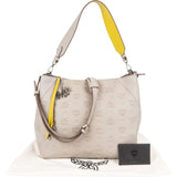 MCM Monogram Visetos Leather Bicolor Klara Hobo Shoulder Bag