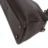Cartier Brown Pebbled Leather Handbag