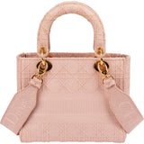 Christian Dior Pink Cotton Lady D-Lite Handbag