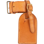[🔄️B21 / F25] Louis Vuitton Vachetta Leather Luggage Tag - vintageandkickz
