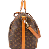 Louis Vuitton Monogram Canvas Keepall 50 Bandoulière Travel Bag