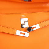 Hermès Orange Swift Leather Kelly 32 Handbag