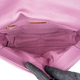 Chanel 19 Purple Quilted Lambskin Single Flap Crossbody Bag