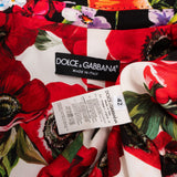Dolce & Gabbana Multicolor Floral Printed Double-Breasted Blazer (IT42)