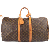 Louis Vuitton Monogram Canvas Keepall 55 Travel Bag