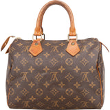 Louis Vuitton Monogram Canvas Speedy 25 Handbag