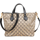 Gucci Monogram GG Supreme Bee Print Small Tote Handbag