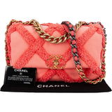 Chanel 19 Frayed Canvas Single Flap Crossbody Bag