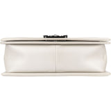 Chanel Quilted Calfskin Boy Single Flap Crossbody Bag