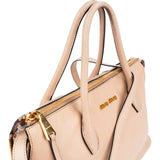 Miu Miu Madras Leather Side Zip Tote Handbag