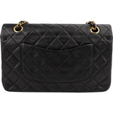 Chanel Quilted Lambskin Medium 24K Gold Double Flap Shoulder Bag