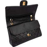 Chanel Quilted Lambskin 24K Gold Medium Double Flap Shoulder Bag