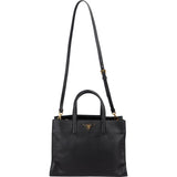 Prada Black Saffiano Leather Galleria Tote Handbag