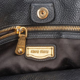 Miu Miu Grained Leather Vitello Daino Tote Handbag