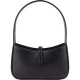 Saint Laurent Black Leather 5 à 7 Mini Hobo Handbag