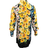 Gucci Multicolor Silk Floral Print Pussy-Bow Dress (IT42)