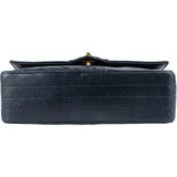 Chanel Quilted Lambskin 24K Gold Single Flap Crossbody Bag