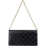 Gucci Guccissima Leather Wallet On Chain Shoulder Bag