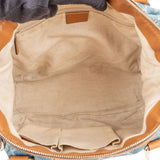 Gucci Monogram Denim GG Sukey Satchel Handbag
