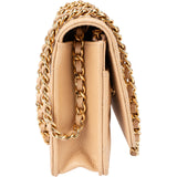 Chanel Quilted Caviar Leather Wallet On Chain Crossbody Bag