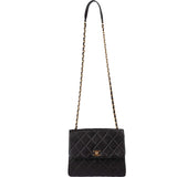 Chanel Quilted Lambskin Rectangular Single Flap Crossbody Bag