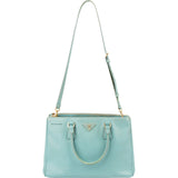 Prada Turquoise Saffiano Leather Galleria Handbag