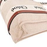 Chloé Canvas Medium Woody Tote Shoulder Bag