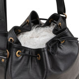 Louis Vuitton Noir Epi Leather Sac Noé Petit Shoulder Bag