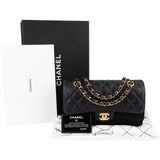 Chanel Quilted Caviar Leather Small Double Flap Shoulder Bag
