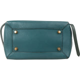 Céline Petrol Leather Grained Calfskin Belt Handbag