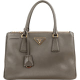 Prada Green Saffiano Leather Galleria Handbag