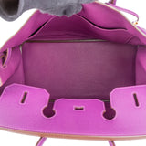 Hermès Violet Epsom Leather Birkin 35 Handbag - vintageandkickz