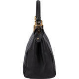 Fendi Black Leather Mini Peekaboo Handbag
