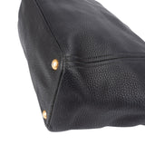 Prada Black Vitello Daino Leather Tote Handbag