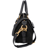 Prada Tessuto Leather Bauletto Triangle Handbag