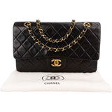 Chanel Quilted Lambskin 24K Gold Medium Double Flap Shoulder Bag