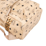 MCM Monogram Visetos Stark Side Studs Small Backpack