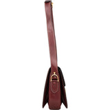 Celine Bordeaux Bocalf Flap Triomphe Shoulder Bag